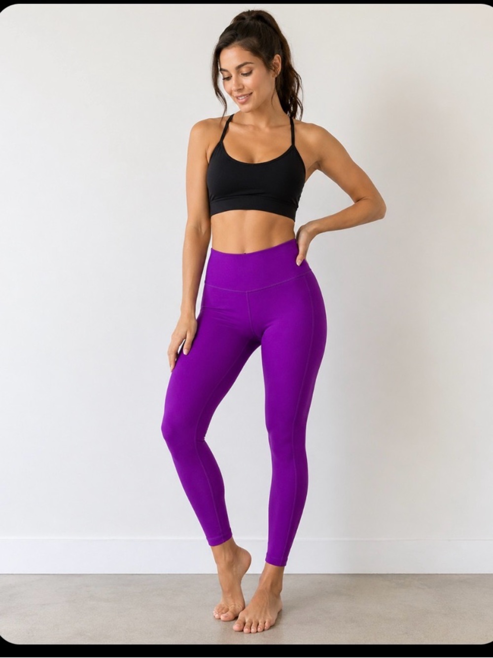 lululemon athletica High-Rise Violet Performance Leggings SzL